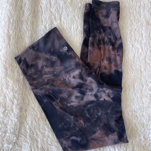 Lululemon Align Leggings -  Diamond Dye Graphite Grey Pink Pastel